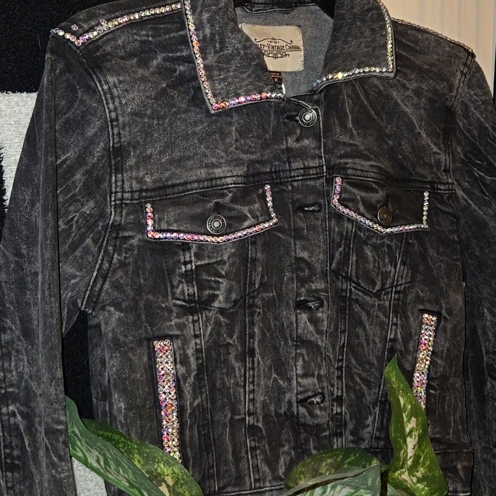 Custom Bling Jean Jacket - Picture 13 of 14
